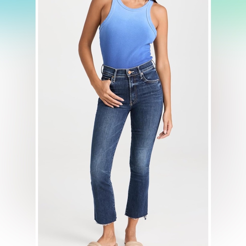 MOTHER Women's The Insider Crop Step Fray Jeans